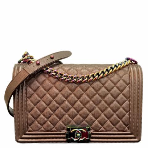 Sell Chanel Boy Medium Unicorn In Bronze Iridescente Calfskin